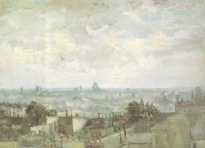 Vincent Van Gogh View of the Roofs of Paris (nn04)